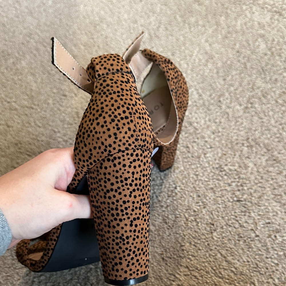 Torrid Brown and Black Spotted Heels - Picture 7 of 12